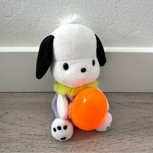 Vintage 90s 💎 Pochacco and egg plush toy (Sanrio)